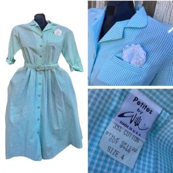 Vintage Wili of California Button Down Dress - Picture 1 of 11